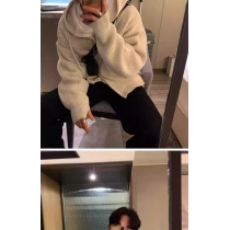 Autumn Clothing Men's Light Luxury Knitted Hooded Cardigan Sweater Korean Vintage Popular Zipper Long Sleeve Hoodie Knitwear